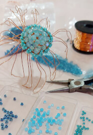 Beaded Wire Flowers Workshop