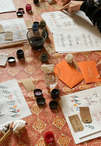 Beginner Dip Pen Calligraphy Workshop - Summer Cards
