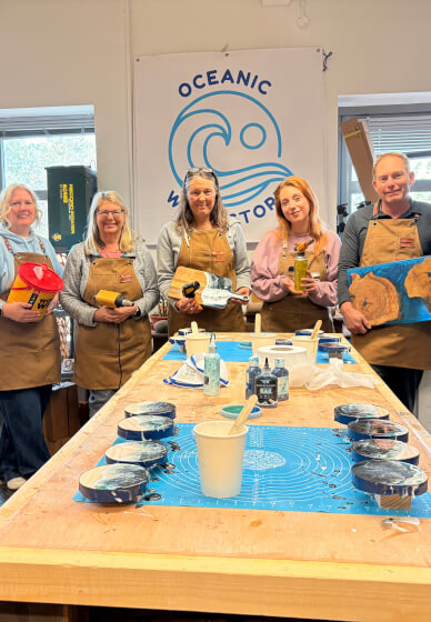 Beginner Epoxy Resin Workshop: Seascape Coasters