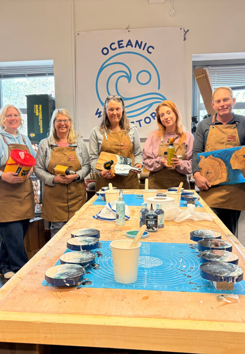 Beginner Epoxy Resin Workshop: Seascape Coasters