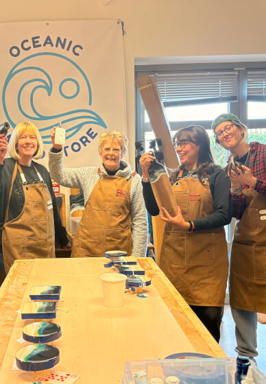 Beginner Epoxy Resin Workshop: Seascape Coasters