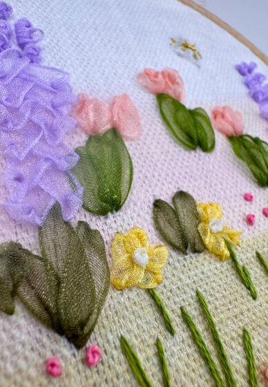Beginner Ribbon Work Embroidery Workshop