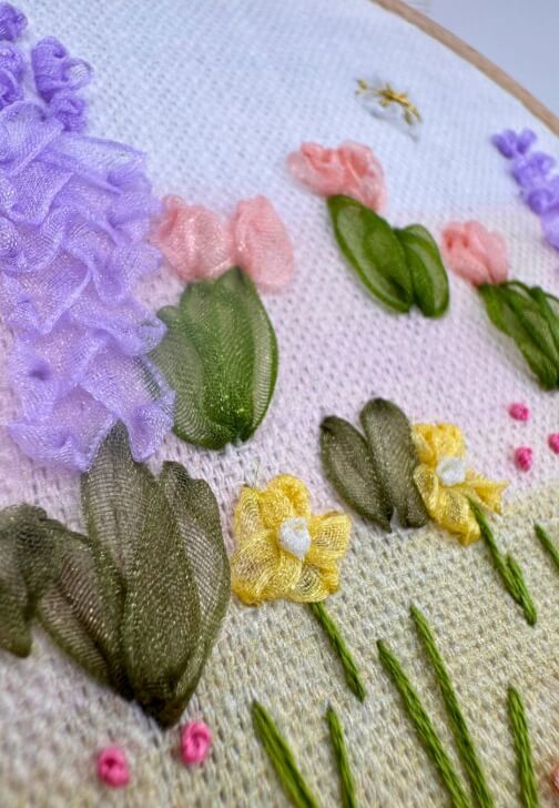 Beginner Ribbon Work Embroidery Workshop
