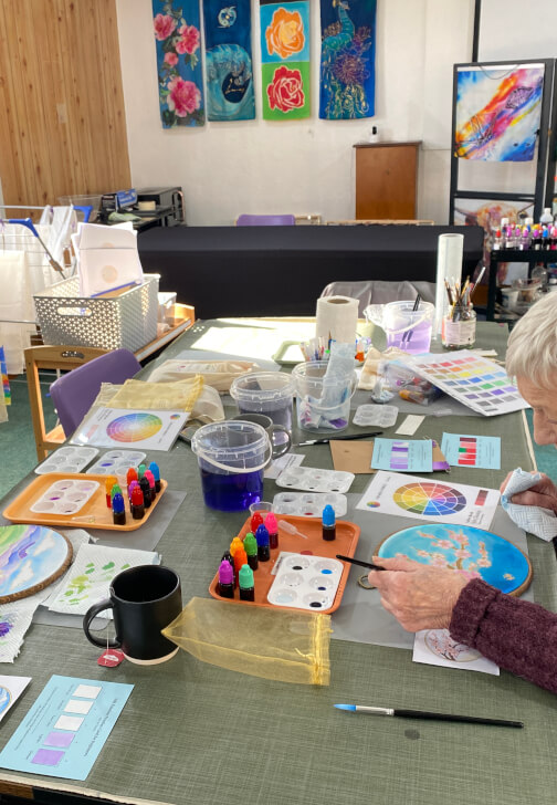 Beginner Silk Sun Catcher Painting Workshop (With Templates)