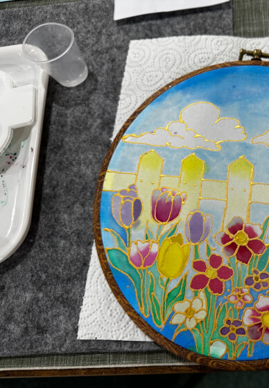 Beginner Silk Sun Catcher Painting Workshop (With Templates)