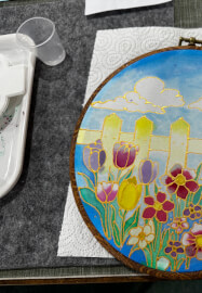 Beginner Silk Sun Catcher Painting Workshop (With Templates)