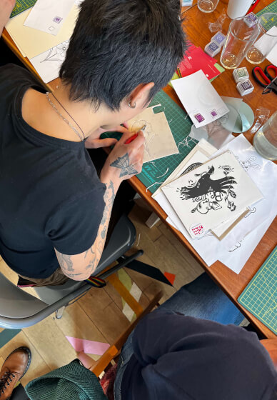 Beginners Lino Printing Workshop at Hill Station Café