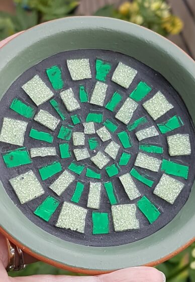 Beginners Mosaic Terracotta Flower Pot Workshop in Edinburgh