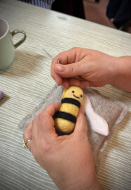Beginners Needle Felted Honey Bee Workshop