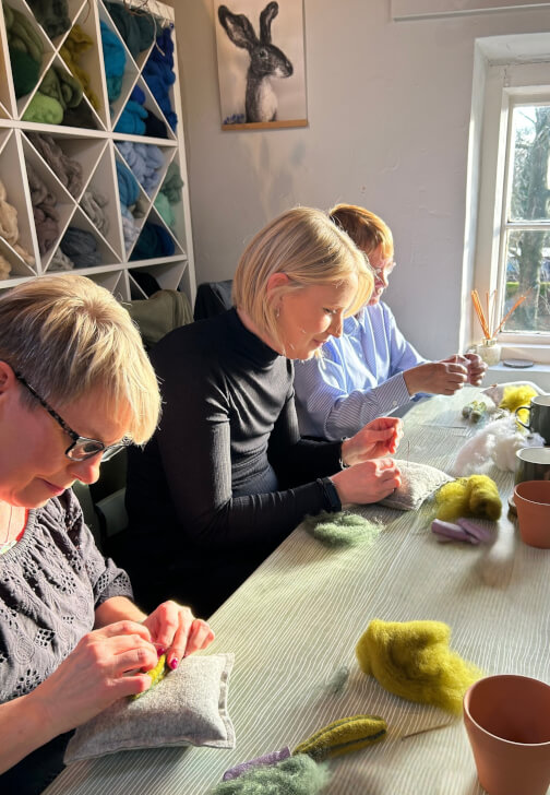Beginners Needle Felted Potted Cactus Workshop