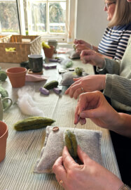 Beginners Needle Felted Potted Cactus Workshop