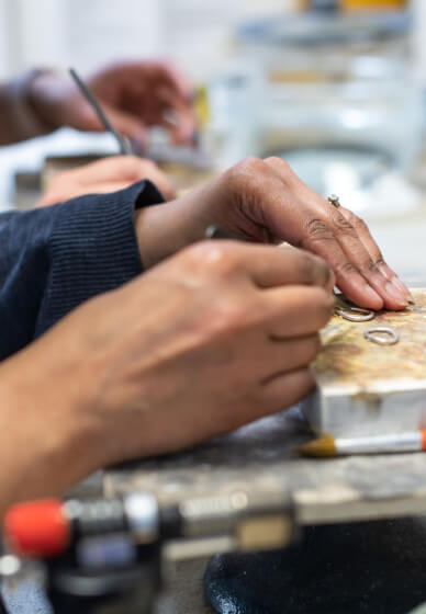 Bezel Set Silver Ring Workshop