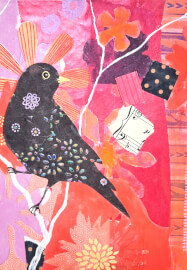 Bird Art Collage and Mixed Media Workshop