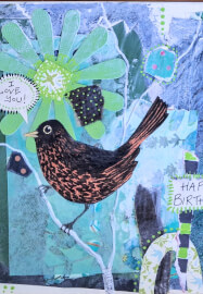 Bird Art Collage and Mixed Media Workshop