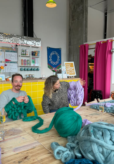 Blanket Arm Knitting Workshop