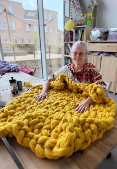 Blanket Arm Knitting Workshop
