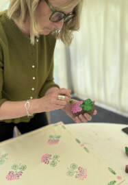 Block Print a Lampshade Skirt Workshop