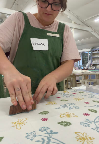 Block Printing Workshop - Print Your Own Tea Towel / Cushion / Tote