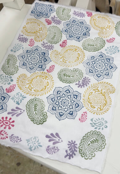 Block Printing Workshop - Print Your Own Tea Towel / Cushion / Tote