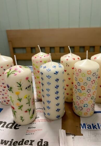Bloom and Glow: Spring Candle Painting Workshop