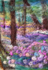 Needle Felting Art Workshop with Bluebell Wood Theme