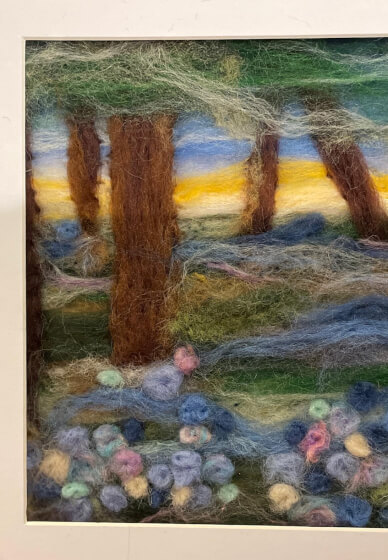 Needle Felting Art Workshop with Bluebell Wood Theme