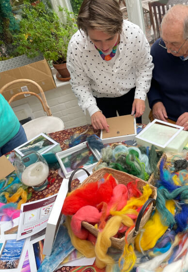 Needle Felting Art Workshop with Bluebell Wood Theme