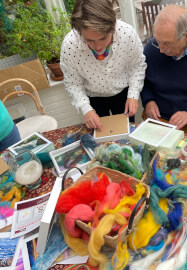 Needle Felting Art Workshop with Bluebell Wood Theme