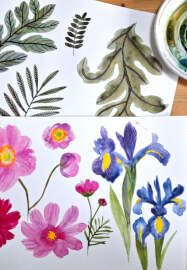 Bold and Vibrant Watercolour Florals Painting Workshop
