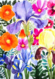 Bold and Vibrant Watercolour Florals Painting Workshop