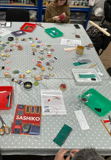 Boro: Japanese Stitching Bookmark Workshop