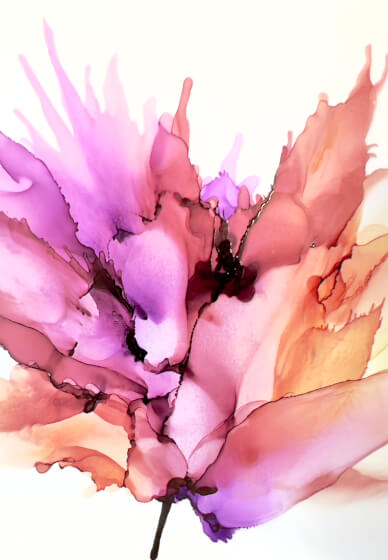 Botanical Alcohol Ink Art Class