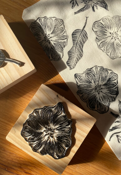 Botanical Lino Block Printing Workshop