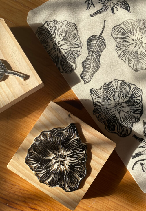 Botanical Lino Block Printing Workshop