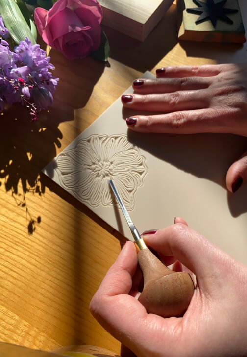 Botanical Lino Block Printing Workshop