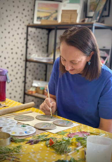 Botanical Ceramic Plates and Coasters Workshop