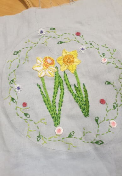 Botanical Embroidery Workshop at Dr Neil's Garden