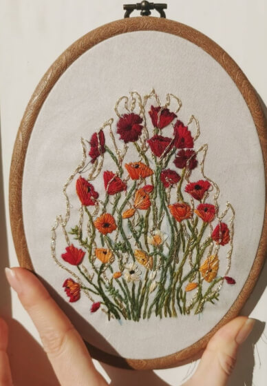 Botanical Embroidery Workshop at Dr Neil's Garden