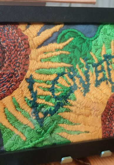 Botanical Embroidery Workshop at Dr Neil's Garden