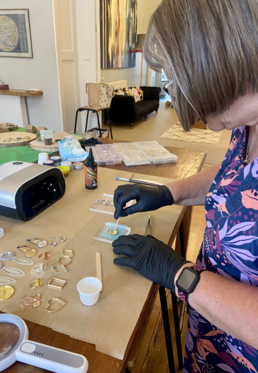 Botanical UV Resin Jewellery and Accessories Workshop Bath
