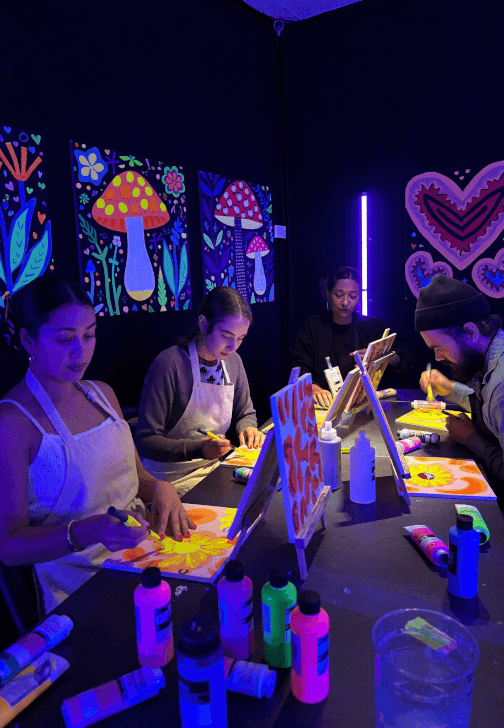 Bottomless Neon Sip and Paint Class