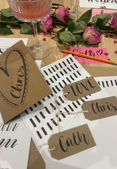 Brush Lettering Workshop: Gift Wrap Set