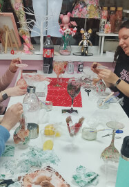 BYOB Decoupage Workshop: Wine Glass and Coaster