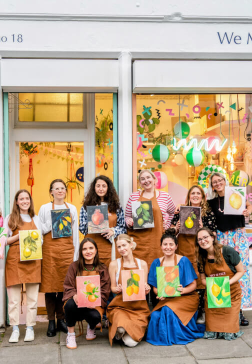 BYOB Paint and Sip Class – Coasters or Trinket Dish