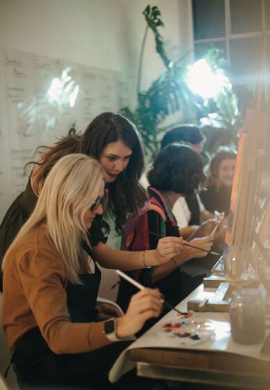 BYOB Unguided Paint and Sip Experience