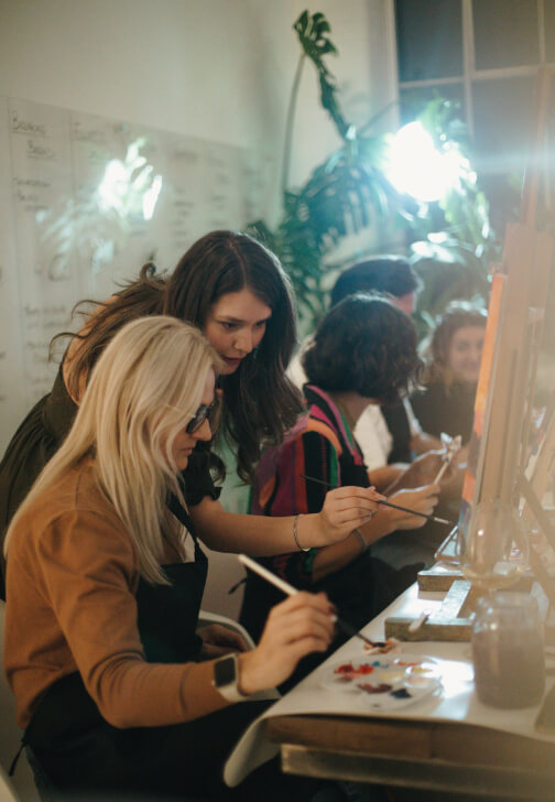 BYOB Unguided Paint and Sip Experience