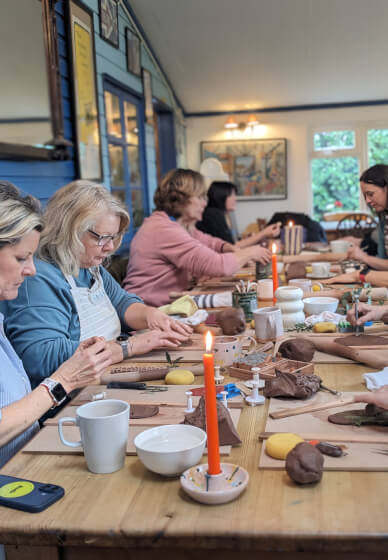 Candle Holder Pottery Workshop at Buckland Park