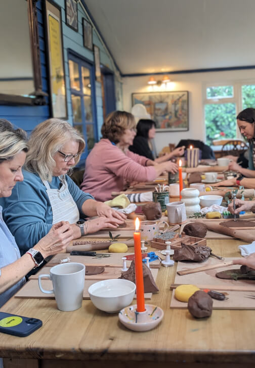 Candle Holder Pottery Workshop at Buckland Park