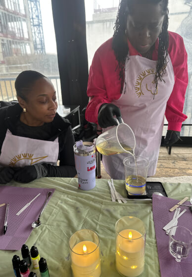 Candle Making Workshop with Caribbean Lunch
