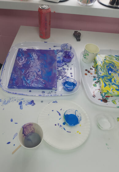 Canvas Paint Pouring Fluid Art Workshop
